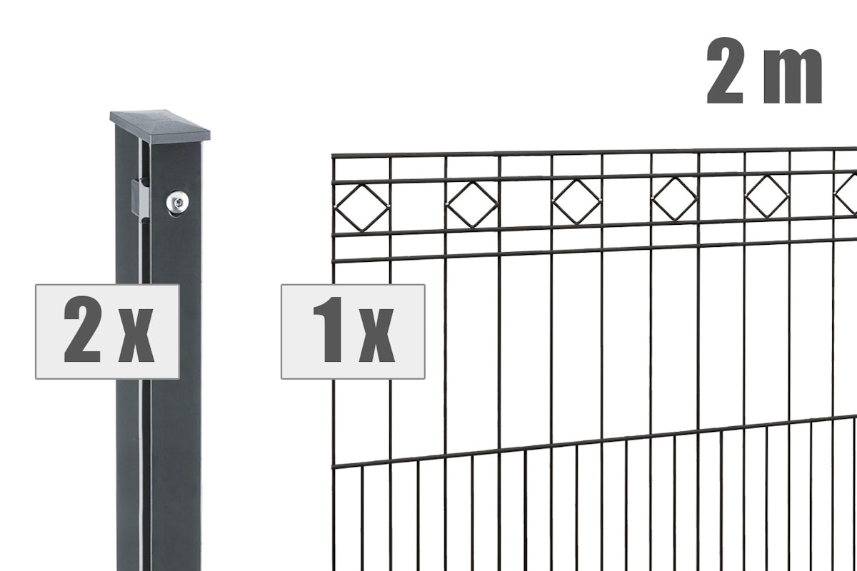 dz Zaunset VAP TURIN 2m-1010-7016 von Deutsche Zauntechnik