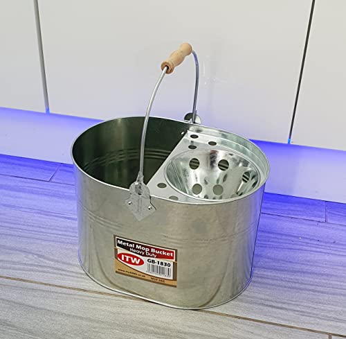 Stahl Metall Mop Eimer 13L Liter groß verzinkt industriell verstärkt dick strapazierfähig Metall Stahl Mop Eimer für Büro Zuhause allgemeine Reinigung Stahl Metall Mop Eimer 13L Liter groß verzinkt industriell verstärkt dick strapazierfähig Metall Stahl Mop Eimer für Büro Zuhause allgemeine Reinigung von DevWoo