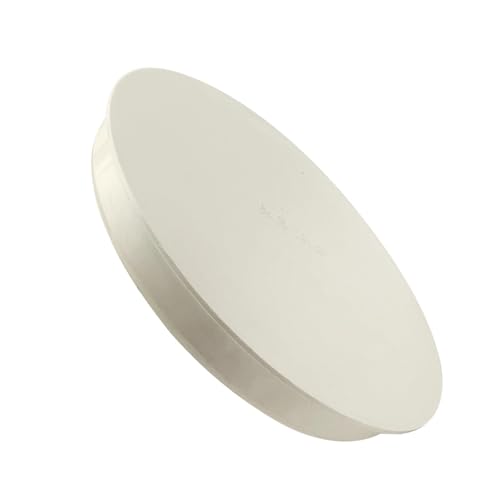 Lüftungsrohr Abdeckung Endstück Abdeckung für Lüftungsrohr - ID 150 mm Lüftungsrohr Endkappe, OD 160 mm PVC Abdeckkappe, Rohrabdeckung für Muffenstopfen DN 150-160mm, Rohr Deckel (1 Stück, Weiß) von Devantia
