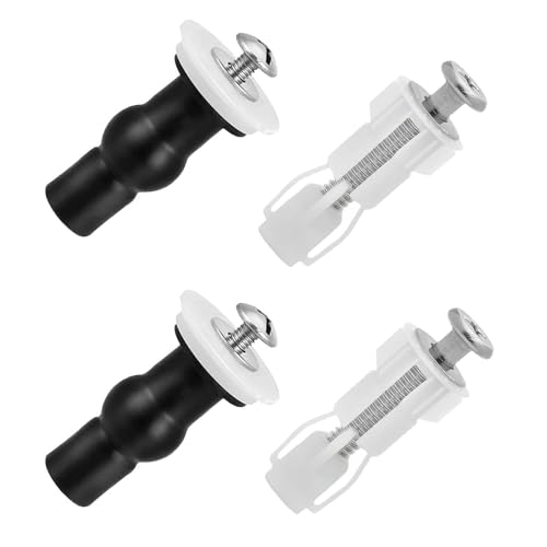 WC Sitz Befestigung Toilettensitz Behoben Schraube - 4 Stück Toilettensitz Dübel Set, 14-18mm WC Deckel Befestigung, WC Sitz Ersatzteile, Toilettensitz Behoben Schraube, Klobrille Dübel Set von Devantia