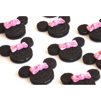 Maus Essbare Schleifen - 24 Count Geburtstag Cupcake Toppers Oreo Cookie Größe Fondant Hot Pink Tupfen Maus Essbare Schleifen - 24 Count Geburtstag Cupcake Toppers Oreo Cookie Größe Fondant Hot Pink Tupfen von Devany