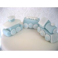 Zug Cake Topper, Essbarer Zug Kuchen Lokomotive Geburtstag Tortendeko, Benutzerdefinierte Fondant Zug-Baby-Duschtorte Zug Cake Topper, Essbarer Zug Kuchen Lokomotive Geburtstag Tortendeko, Benutzerdefinierte Fondant Zug-Baby-Duschtorte von Devany