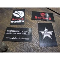 Goth Gothic Oldschoolgoth Alternative Dunkle Welle Set Von Vier "Nachtbreed Radio" Kühlschrank Magnete von DeviantAngelEmporium
