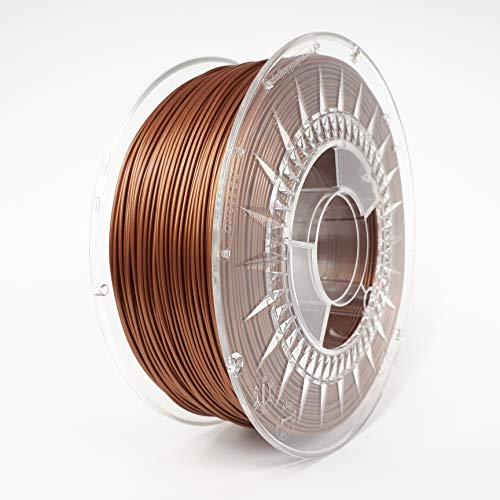 Devil Design | Filament | PLA Copper - Kupfer | 1.75 | 1kG | für Anfänger und Fortgeschrittene | Top Haftung | wenig Stringing | leicht zu drucken | verzugsarm und geruchslos von Devil Design