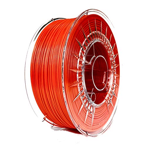 PETG – Dark Orange dunkel 1kg | Devil Design | 1.75mm | 3D Druck Filament | für Anfänger und Fortgeschrittene | Top Haftung | wenig Stringing | leicht zu drucken | verzugsarm und geruchslos von Devil Design