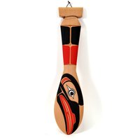 First Nations Zwei Fuß Dekorative Kanu Paddel von DevilfishCreations