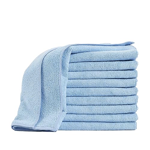 Devior 10er Set Mikrofasertücher 40x40 cm, Blau – Mikrofasertuch für Staubwischen, Oberflächenreinigung, Fensterputzen, Lackpflege & Innenraumreinigung, 80% Polyester, 20% Polyamid Devior 10er Set Mikrofasertücher 40x40 cm, Blau – Mikrofasertuch für Staubwischen, Oberflächenreinigung, Fensterputzen, Lackpflege & Innenraumreinigung, 80% Polyester, 20% Polyamid von Devior
