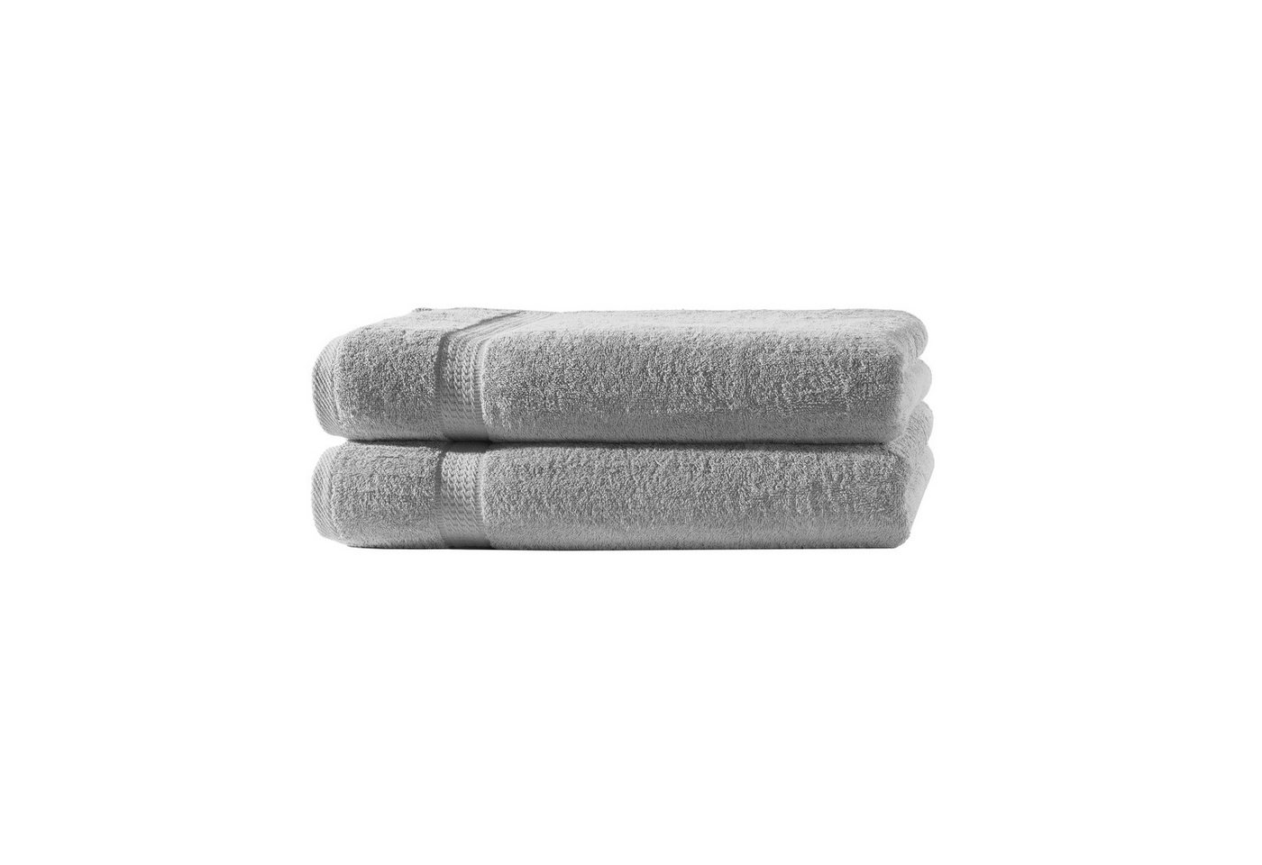 Devior Duschtücher 2er Set 70x140 – Flauschige Badehandtücher aus Baumwolle, saugstark, 100% Baumwolle (Spar-Set), schnelltrocknend, mit Bordüre, pflegeleicht & strapazierfähig von Devior