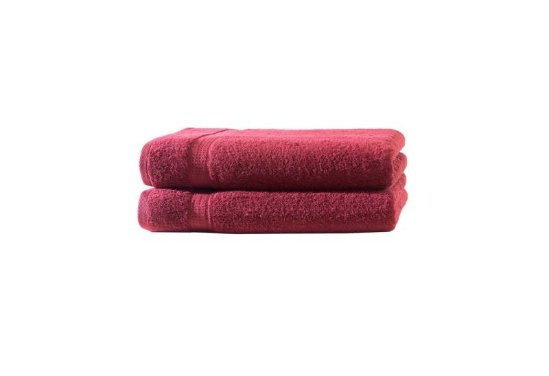 Devior Duschtücher 2er Set 70x140 – Flauschige Badehandtücher aus Baumwolle, saugstark, 100% Baumwolle (Spar-Set), schnelltrocknend, mit Bordüre, pflegeleicht & strapazierfähig von Devior