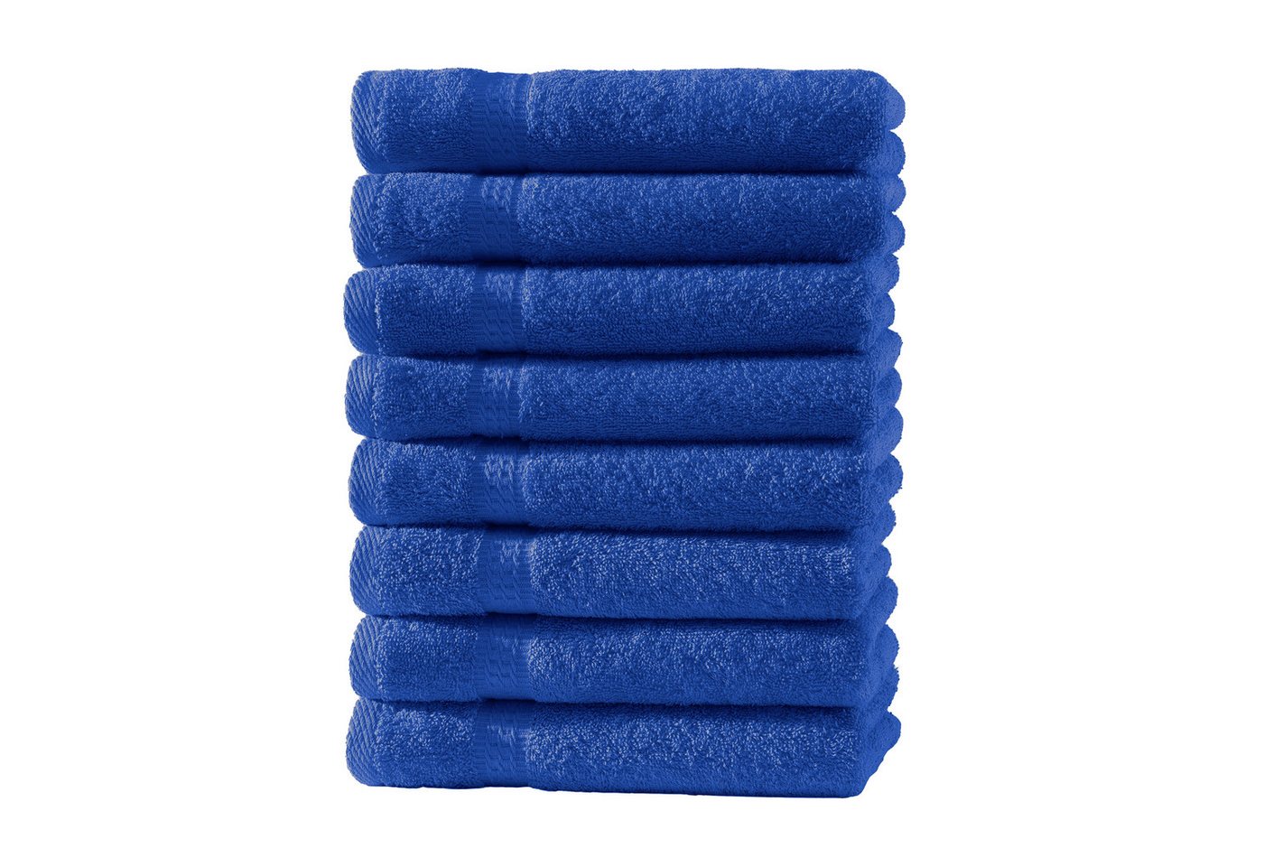 Devior Gästehandtücher 8er Set 30x50 – Weiche Baumwoll Gästehandtücher mit Bordüre, saugstark, 100% Baumwolle (Spar-Set), schnelltrocknend, ideal fürs Gästebad & kleine Handtuchhalter von Devior