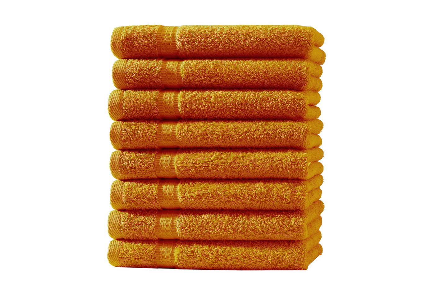 Devior Gästehandtücher 8er Set 30x50 – Weiche Baumwoll Gästehandtücher mit Bordüre, saugstark, 100% Baumwolle (Spar-Set), schnelltrocknend, ideal fürs Gästebad & kleine Handtuchhalter von Devior