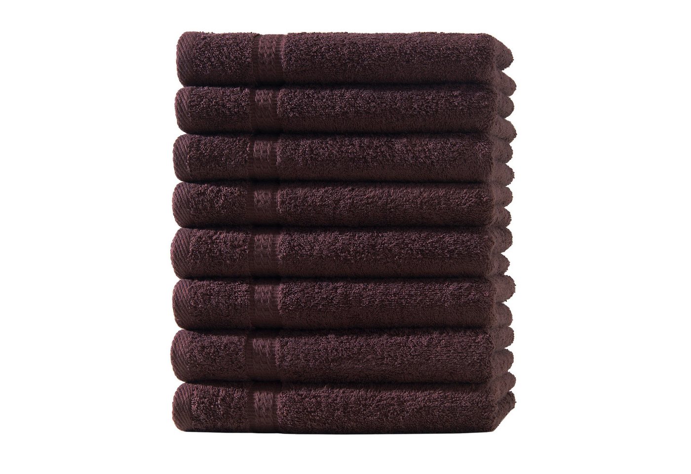 Devior Gästehandtücher 8er Set 30x50 – Weiche Baumwoll Gästehandtücher mit Bordüre, saugstark, 100% Baumwolle (Spar-Set), schnelltrocknend, ideal fürs Gästebad & kleine Handtuchhalter von Devior
