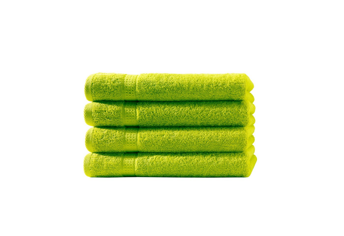 Devior Handtücher 4er Set 50x100 – Flauschige Baumwollhandtücher in Hotelqualität, 100% Baumwolle (Spar-Set), saugstark, schnelltrocknend, pflegeleicht & langlebig mit Bordüre von Devior