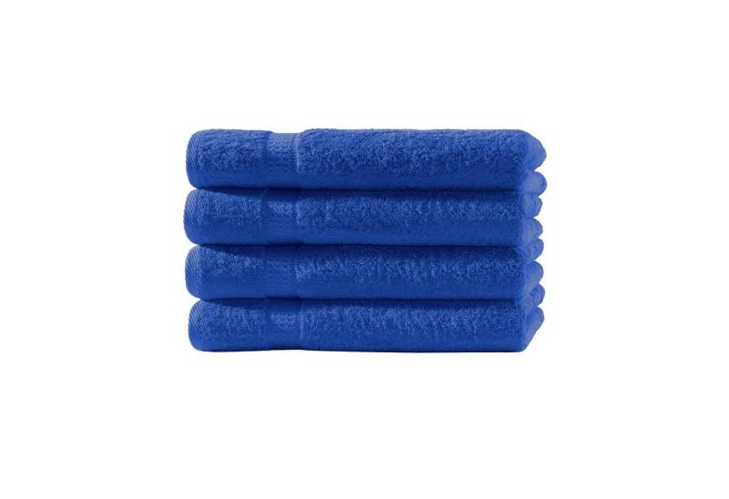 Devior Handtücher 4er Set 50x100 – Flauschige Baumwollhandtücher in Hotelqualität, 100% Baumwolle (Spar-Set), saugstark, schnelltrocknend, pflegeleicht & langlebig mit Bordüre von Devior