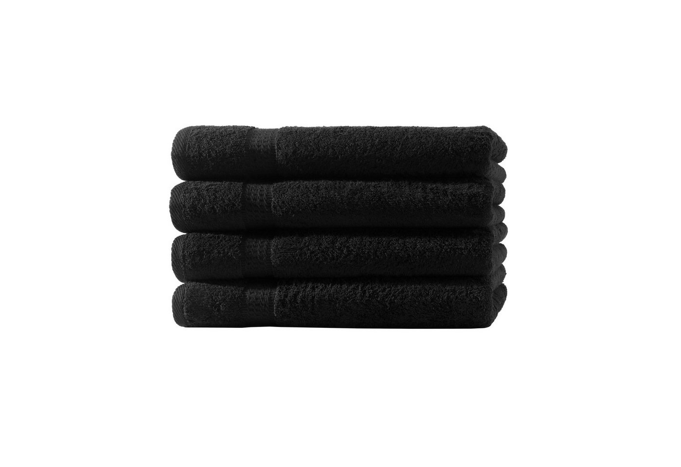 Devior Handtücher 4er Set 50x100 – Flauschige Baumwollhandtücher in Hotelqualität, 100% Baumwolle (Spar-Set), saugstark, schnelltrocknend, pflegeleicht & langlebig mit Bordüre von Devior