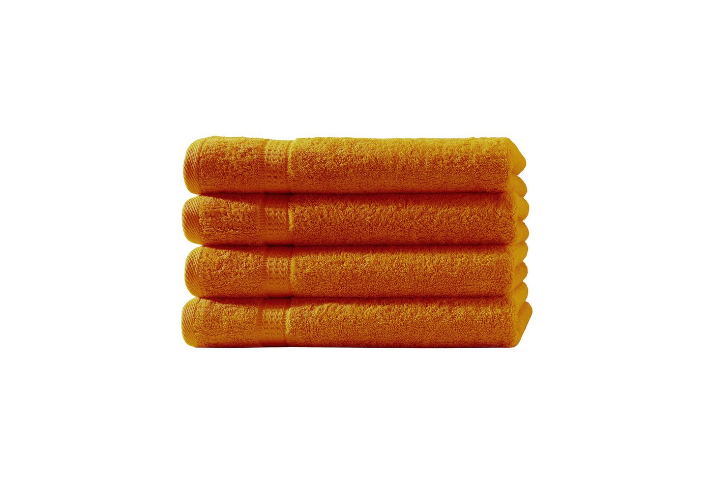 Devior Handtücher 4er Set 50x100 – Flauschige Baumwollhandtücher in Hotelqualität, 100% Baumwolle (Spar-Set), saugstark, schnelltrocknend, pflegeleicht & langlebig mit Bordüre von Devior