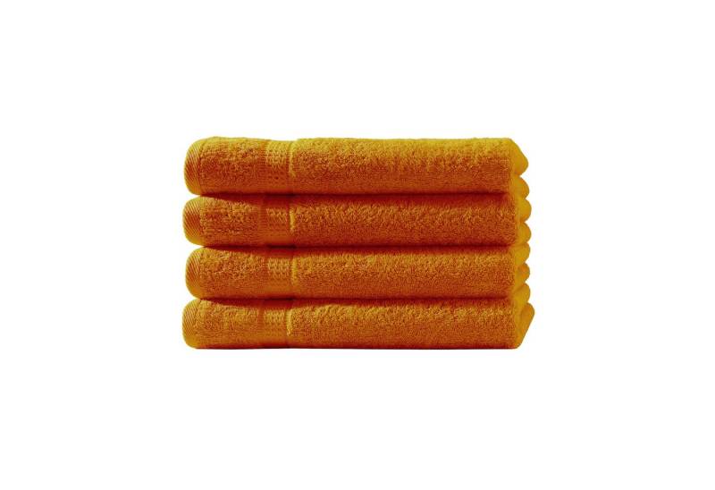Devior Handtücher 4er Set 50x100 – Flauschige Baumwollhandtücher in Hotelqualität, 100% Baumwolle (Spar-Set), saugstark, schnelltrocknend, pflegeleicht & langlebig mit Bordüre von Devior