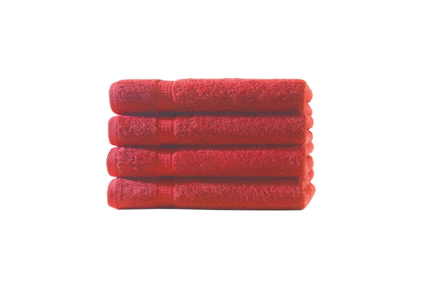 Devior Handtücher 4er Set 50x100 – Flauschige Baumwollhandtücher in Hotelqualität, 100% Baumwolle (Spar-Set), saugstark, schnelltrocknend, pflegeleicht & langlebig mit Bordüre von Devior