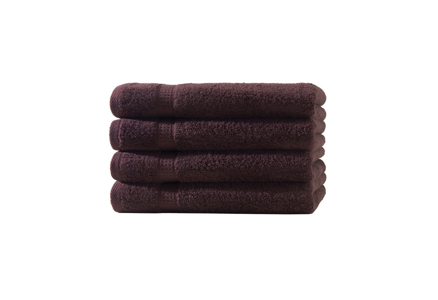Devior Handtücher 4er Set 50x100 – Flauschige Baumwollhandtücher in Hotelqualität, 100% Baumwolle (Spar-Set), saugstark, schnelltrocknend, pflegeleicht & langlebig mit Bordüre von Devior