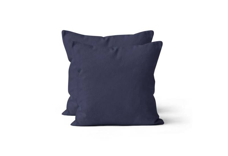 Devior Kissenbezüge 2er Set Baumwolle – Renforce Kissenhüllen in vielen Größen & Farben, atmungsaktiv & pflegeleicht mit YKK-Reißverschluss, 100% Baumwolle von Devior