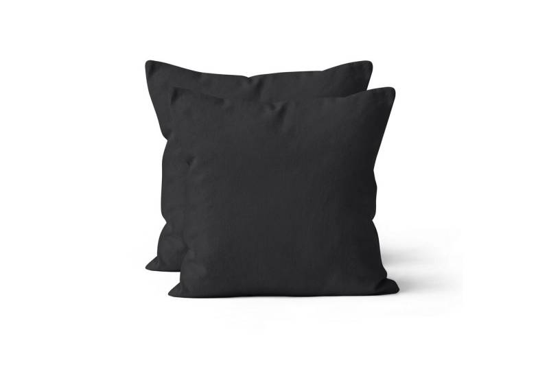 Devior Kissenbezüge 2er Set Baumwolle – Renforce Kissenhüllen in vielen Größen & Farben, atmungsaktiv & pflegeleicht mit YKK-Reißverschluss, 100% Baumwolle von Devior