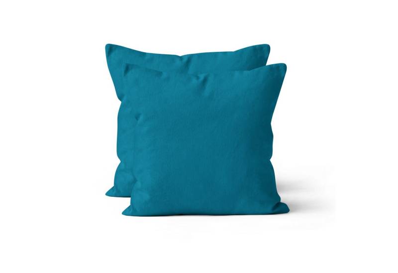 Devior Kissenbezüge 2er Set Baumwolle – Renforce Kissenhüllen in vielen Größen & Farben, atmungsaktiv & pflegeleicht mit YKK-Reißverschluss, 100% Baumwolle von Devior