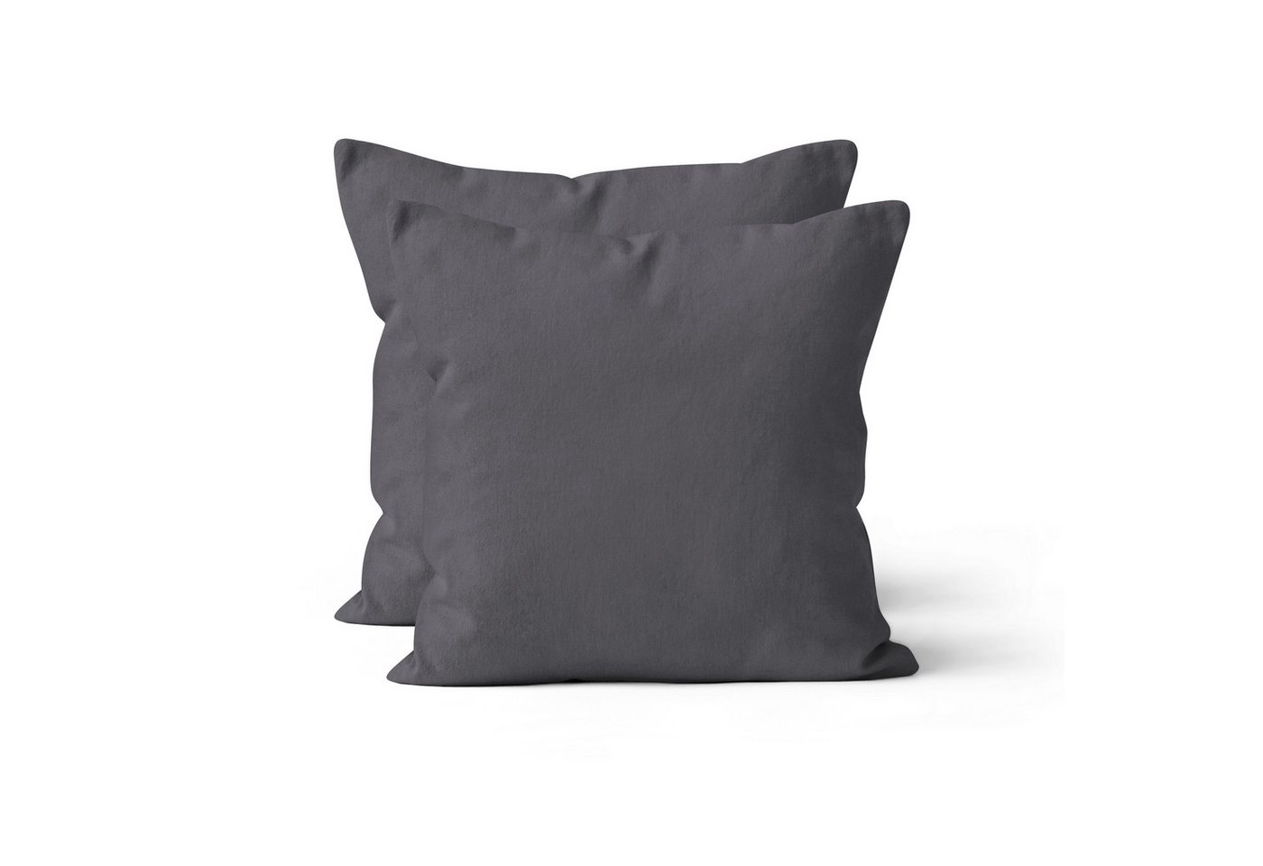 Devior Kissenbezüge 2er Set Baumwolle – Renforce Kissenhüllen in vielen Größen & Farben, atmungsaktiv & pflegeleicht mit YKK-Reißverschluss, 100% Baumwolle von Devior