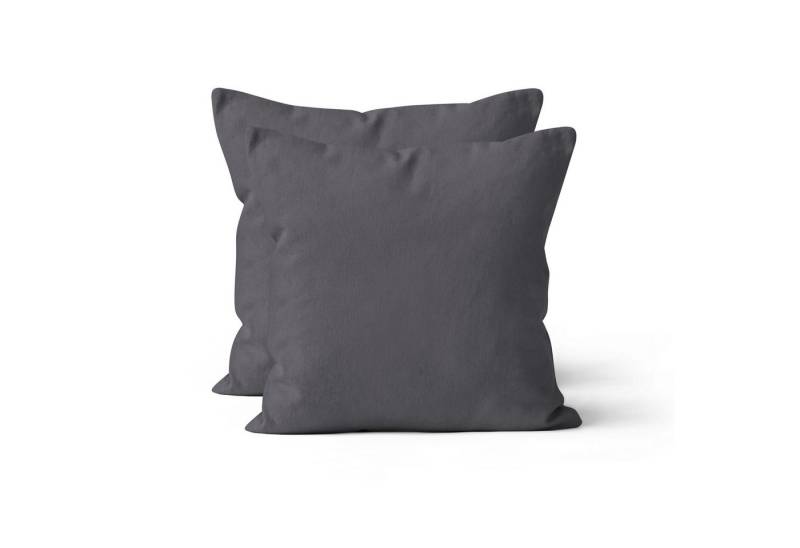 Devior Kissenbezüge 2er Set Baumwolle – Renforce Kissenhüllen in vielen Größen & Farben, atmungsaktiv & pflegeleicht mit YKK-Reißverschluss, 100% Baumwolle von Devior