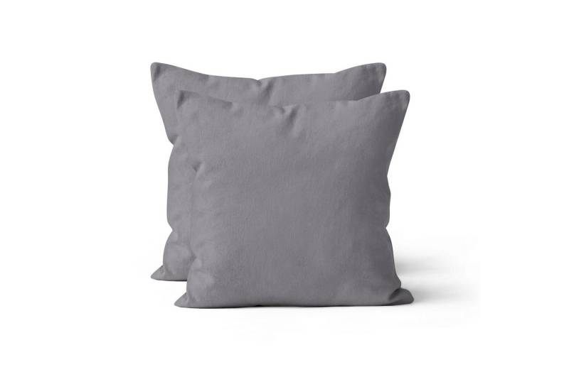 Devior Kissenbezüge 2er Set Baumwolle – Renforce Kissenhüllen in vielen Größen & Farben, atmungsaktiv & pflegeleicht mit YKK-Reißverschluss, 100% Baumwolle von Devior