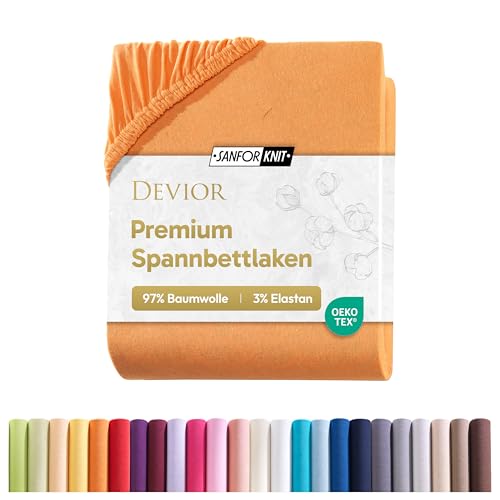 Devior Premium Spannbettlaken 180x220cm - 200x220cm für Boxspringbetten bis 32cm, 100% Baumwolle, Orange – 190 g/m² Anti-Statisches, atmungsaktives Bettlaken mit Einlaufschutz, Matratzenbezug Orange Devior Premium Spannbettlaken 180x220cm - 200x220cm für Boxspringbetten bis 32cm, 100% Baumwolle, Orange – 190 g/m² Anti-Statisches, atmungsaktives Bettlaken mit Einlaufschutz, Matratzenbezug Orange von Devior