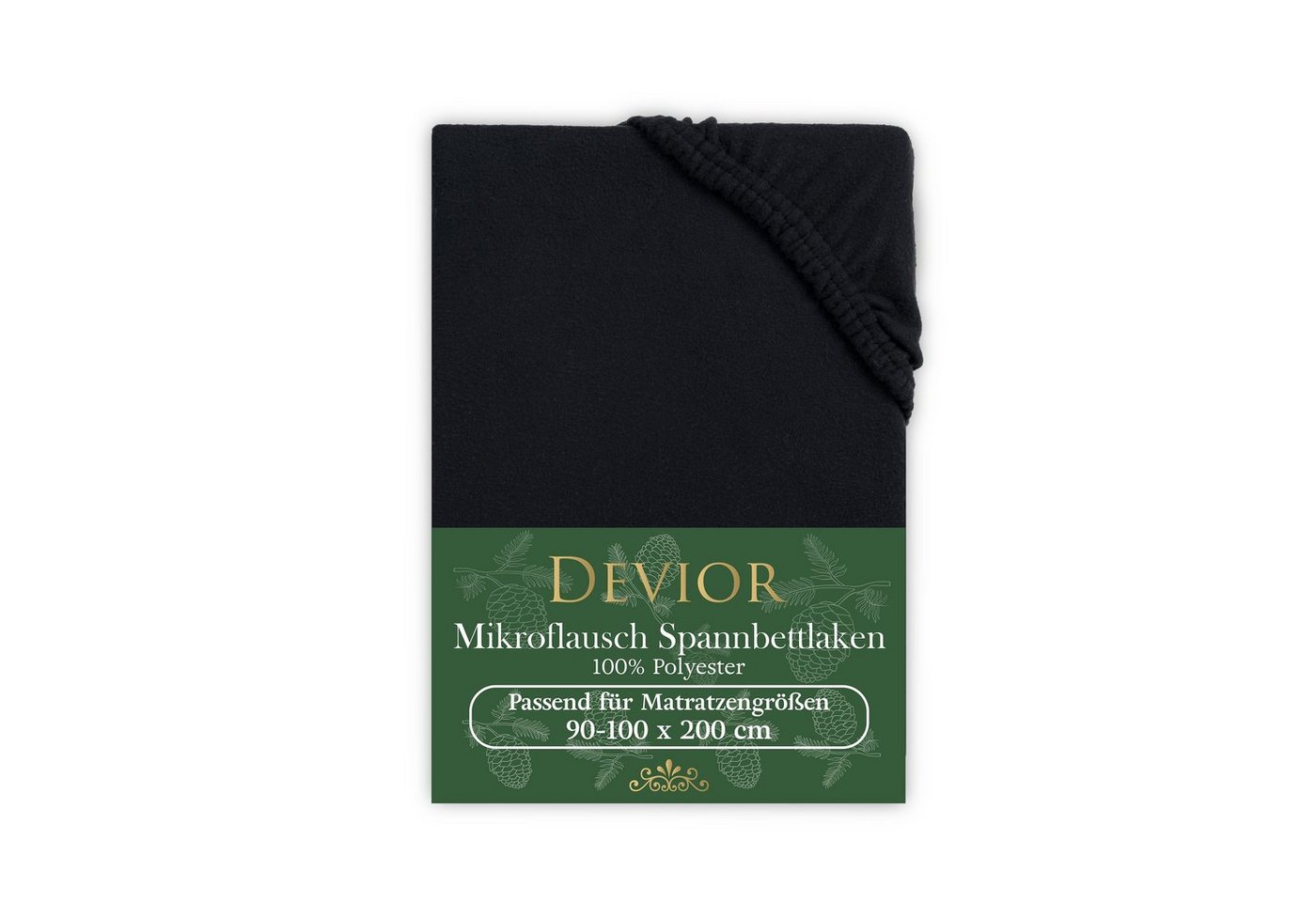 Devior Spannbettlaken Fleece 100% Polyester, kuschelig warmes Winterspannbettlaken, 140 g/m², Fleece, Gummizug: Rundumgummizug, Wärmehaltendes Bettlaken 180 x 200 cm für Boxspringmatratze bis 32cm Devior Spannbettlaken Fleece 100% Polyester, kuschelig warmes Winterspannbettlaken, 140 g/m², Fleece, Gummizug: Rundumgummizug, Wärmehaltendes Bettlaken 180 x 200 cm für Boxspringmatratze bis 32cm von Devior