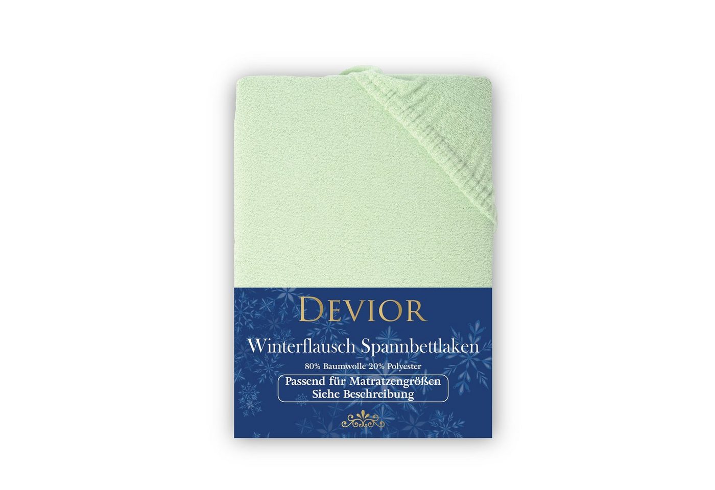 Devior Spannbettlaken Fleece 80% Baumwolle 20% Polyester, Winterspannbettlaken mit 160 g/m², Fleece, Gummizug: Rundumgummizug, Fleece-Laken 90 x 200 cm für Standardmatratzen bis 22cm - Blickdicht Devior Spannbettlaken Fleece 80% Baumwolle 20% Polyester, Winterspannbettlaken mit 160 g/m², Fleece, Gummizug: Rundumgummizug, Fleece-Laken 90 x 200 cm für Standardmatratzen bis 22cm - Blickdicht von Devior