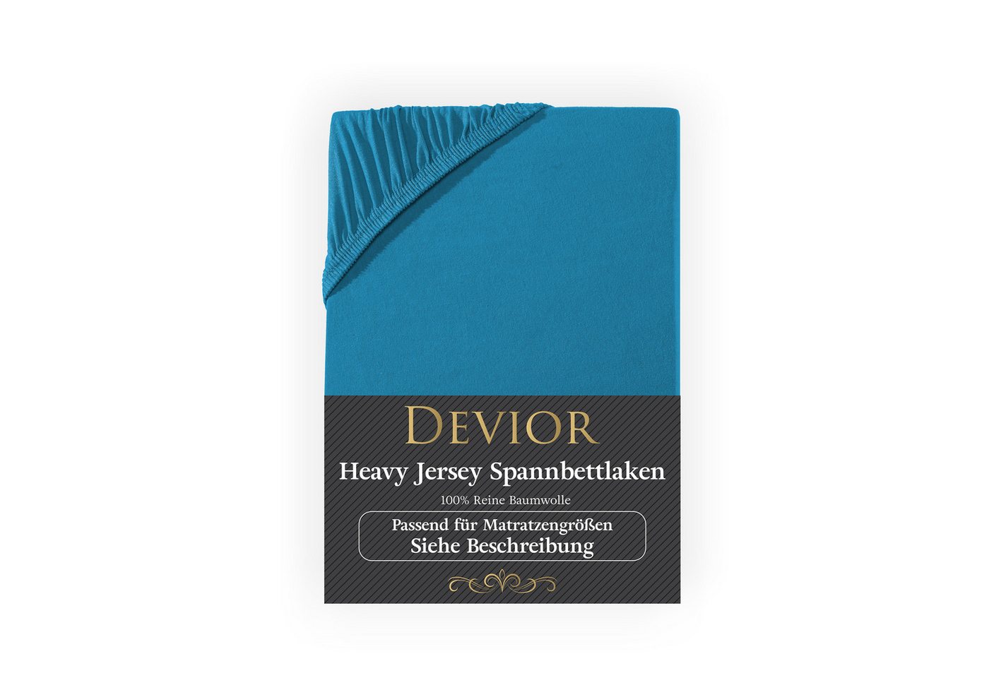 Devior Spannbettlaken Heavy aus 100% Baumwolle mit 160 g/m² - Blickdicht mit Einlaufschutz, Jersey, Gummizug: Rundumgummizug, Laken bis 22cm Matratzenhöhe - Spannbettlaken 90 x 200 cm Blickdicht Devior Spannbettlaken Heavy aus 100% Baumwolle mit 160 g/m² - Blickdicht mit Einlaufschutz, Jersey, Gummizug: Rundumgummizug, Laken bis 22cm Matratzenhöhe - Spannbettlaken 90 x 200 cm Blickdicht von Devior