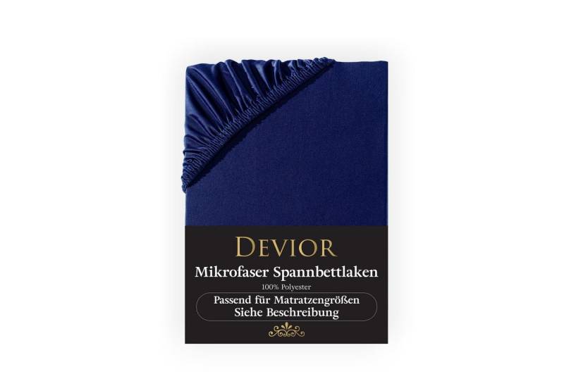 Devior Spannbettlaken Spannbetttuch Bettlaken Spannbetttücher Leintuch Mikrofaser, Jersey, Gummizug: Rundumgummizug, Matratzen Bezug bis 22cm Matratzenhöhe von Devior
