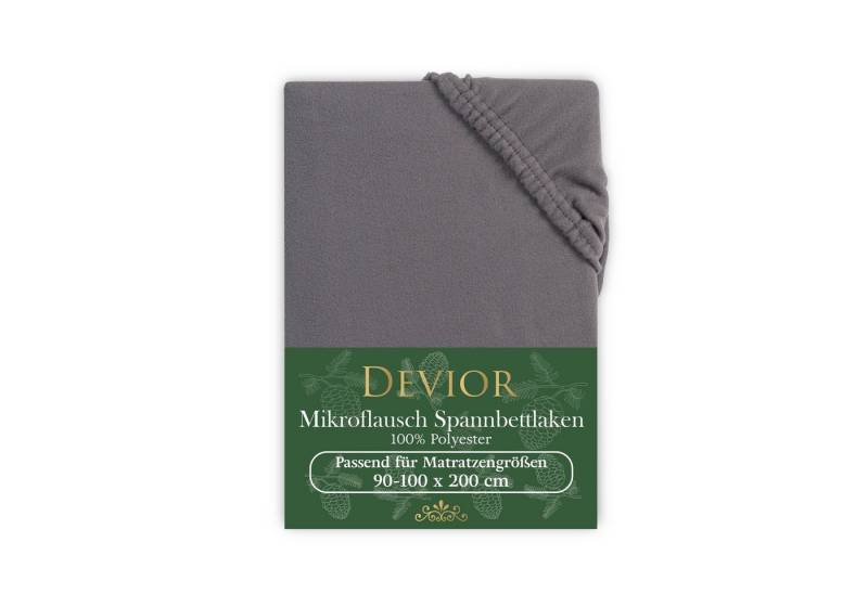 Devior Spannbettlaken Spannbetttuch Bettlaken Winter Flausch Warm Leintuch, Fleece, Gummizug: Rundumgummizug, Matratzen Bezug bis 22cm Matratzenhöhe Kuschelig Flauschig von Devior