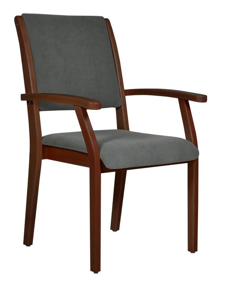 Devita Stuhl Seniorenstuhl Pflegestuhl Kerry - Verschiedene Sitzhöhen (Einzel), stapelbar, standfest, verschieden Sitzhöhe wählbar, versch. Bezüge wählbar von Devita