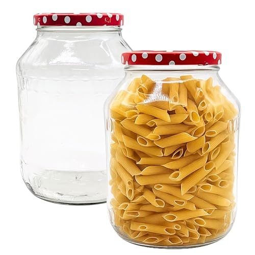 Devitre 2 grosse Einmachgläser 2650 ml Vorratsgläser mit Deckel und Etiketten Devitre 2 grosse Einmachgläser 2650 ml Vorratsgläser mit Deckel und Etiketten von Devitre