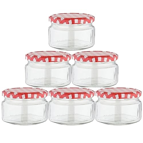 Devitre 6 er Set Marmeladengläser 250 ml Einmachgläser mit Etiketten und Deckel von Devitre
