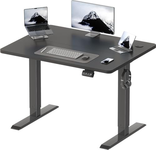 Devoko Höhenverstellbarer Schreibtisch, Elektrischer Schreibtisch Höhenverstellbar Tisch, Steh-Sitz Bürotisch, Computertisch mit Memory-Funktion, Stehpult, Standing Desk, Bürotisch,100 x 60 cm,Schwarz Devoko Höhenverstellbarer Schreibtisch, Elektrischer Schreibtisch Höhenverstellbar Tisch, Steh-Sitz Bürotisch, Computertisch mit Memory-Funktion, Stehpult, Standing Desk, Bürotisch,100 x 60 cm,Schwarz von Devoko