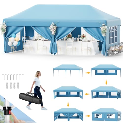 Devoko Pavillon,Pavillon 3x6 Wasserdicht Stabil Winterfest 3-fache Höhenverstellung,Faltpavillon UV Schutz 50+,Pavillons Faltbar mit Tragetasche,Für Garten Outdoor Camping,Blau Devoko Pavillon,Pavillon 3x6 Wasserdicht Stabil Winterfest 3-fache Höhenverstellung,Faltpavillon UV Schutz 50+,Pavillons Faltbar mit Tragetasche,Für Garten Outdoor Camping,Blau von Devoko