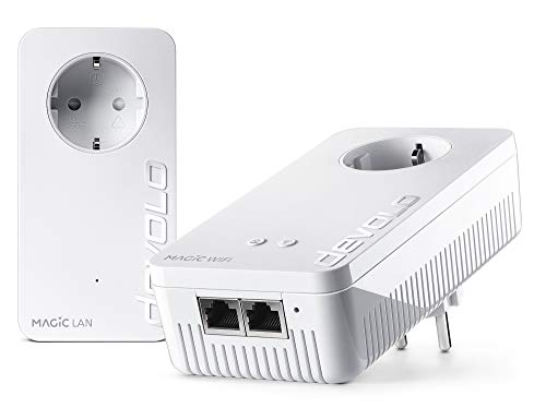 devolo Magic 2 Wifi AC Starter Kit: Ideal für Home Office und Streaming, Weltweit schnellstes Powerline-Starterkit für zuverlässiges WLAN ac einfach via Stromleitung, bis 2400 Mbit/s devolo Magic 2 Wifi AC Starter Kit: Ideal für Home Office und Streaming, Weltweit schnellstes Powerline-Starterkit für zuverlässiges WLAN ac einfach via Stromleitung, bis 2400 Mbit/s von Devolo