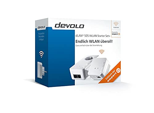 Devolo dLAN 500 WiFi Starter Kit Powerline 500 Mbit/s Eingebauter Ethernet-Anschluss WLAN Weiß 2 Stück(e) Devolo dLAN 500 WiFi Starter Kit Powerline 500 Mbit/s Eingebauter Ethernet-Anschluss WLAN Weiß 2 Stück(e) von Devolo