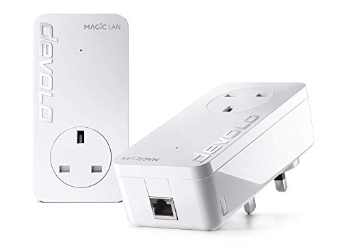 devolo Magic 1-1200 LAN Powerline Starter Kit, stabiles Heimarbeiten, hohe Leistung (bis zu 1200 Mbps für Ihr Powerline-Heimnetzwerk, Internet von jeder Steckdose, Plug and Play, einfache devolo Magic 1-1200 LAN Powerline Starter Kit, stabiles Heimarbeiten, hohe Leistung (bis zu 1200 Mbps für Ihr Powerline-Heimnetzwerk, Internet von jeder Steckdose, Plug and Play, einfache von Devolo