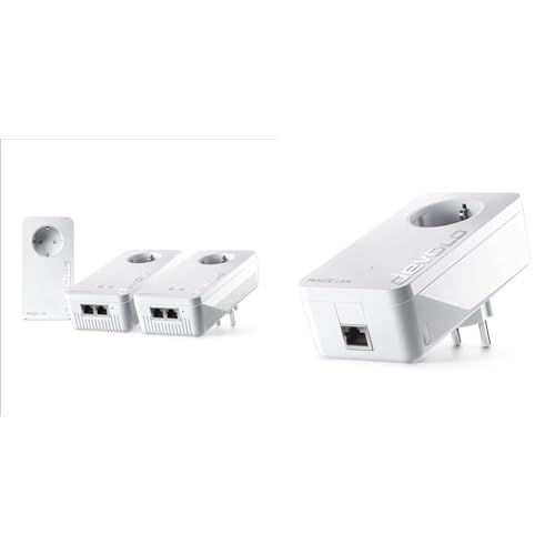 devolo Magic 2 WiFi 6 Multiroom Kit, WLAN Powerline Adapter & Magic 2 LAN Erweiterungsadapter, LAN Powerline Adapter von Devolo