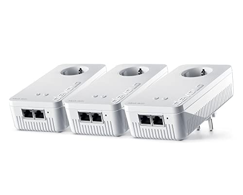devolo Mesh WiFi Adapter, Mesh WLAN 2 Multiroom Kit - bis zu 1.200 Mbit/s, WLAN Mesh Netzwerk, 6x Gigabit LAN Anschluss, WLAN Steckdose, dLAN 2.0, weiß devolo Mesh WiFi Adapter, Mesh WLAN 2 Multiroom Kit - bis zu 1.200 Mbit/s, WLAN Mesh Netzwerk, 6x Gigabit LAN Anschluss, WLAN Steckdose, dLAN 2.0, weiß von Devolo