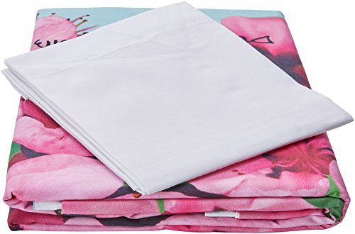 Devota&Lomba Mandelblüte Bordüre Bettbezug, Baumwolle, bunt, Cama 90 cm von Devota&Lomba