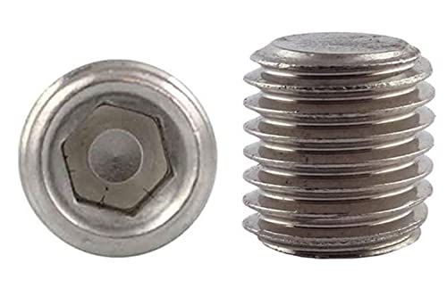10 Stück - M 2x3 - Gewindestifte Edelstahl A2 Madenschrauben Wurmschrauben m. Kegelkuppe DIN 913 ISO 4026 2 mm DewTec von DewTec