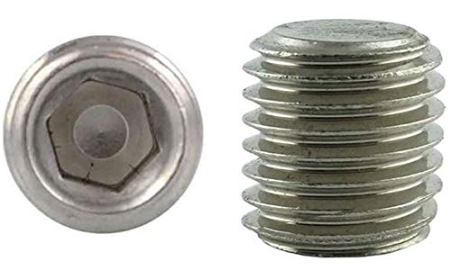 10 Stück - M 6x6 - Gewindestifte Edelstahl A2 / V2A Madenschrauben Wurmschrauben m. Kegelkuppe DIN 913 ISO 4026 6 mm DewTec von DewTec