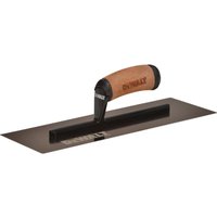 14'/356mm Glätt- Gipserkelle Edelstahl Ledergriff 120x356x0,7 flache Klinge, für Putz 2-962 - Dewalt von Dewalt