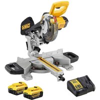 Dewalt - 18V xr Kapp- und Gehrungssäge Ø184 mm (2x4,0 Ah) DCS365M2 von Dewalt